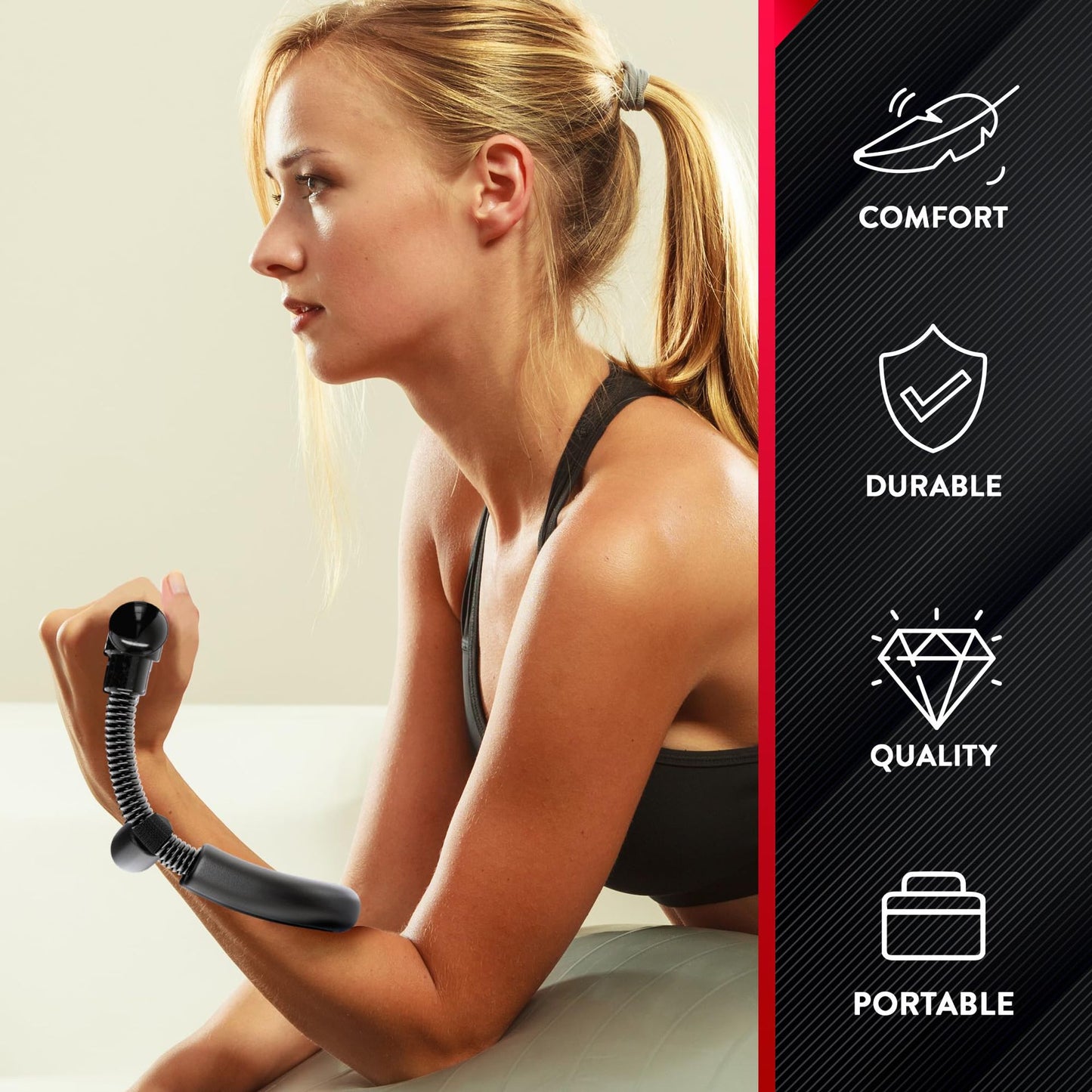 Wrist Exerciser Adjustable Arms Strength Trainer Forearm Hand Strengthener Power Grip Fitness Workout Equipment For Home Gym
