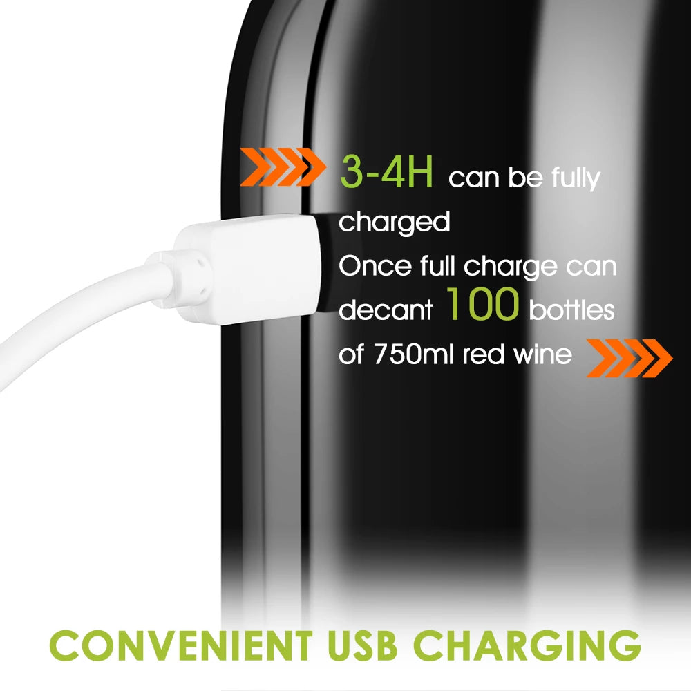 Wine Pump Portable Electric Wine Pourer Smart Wine Decanter Automatic Red Wine Pourer