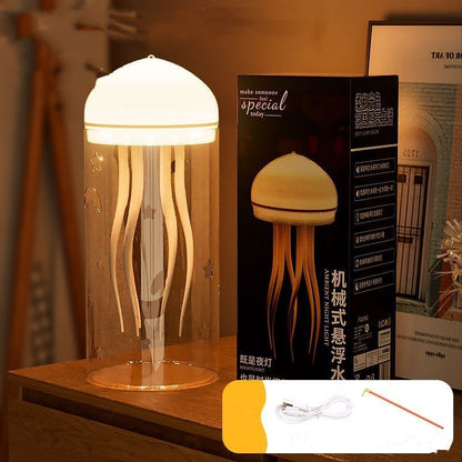 3d Creative Floating Jellyfish Small Night Lamp Diy Luminous Ambience Light