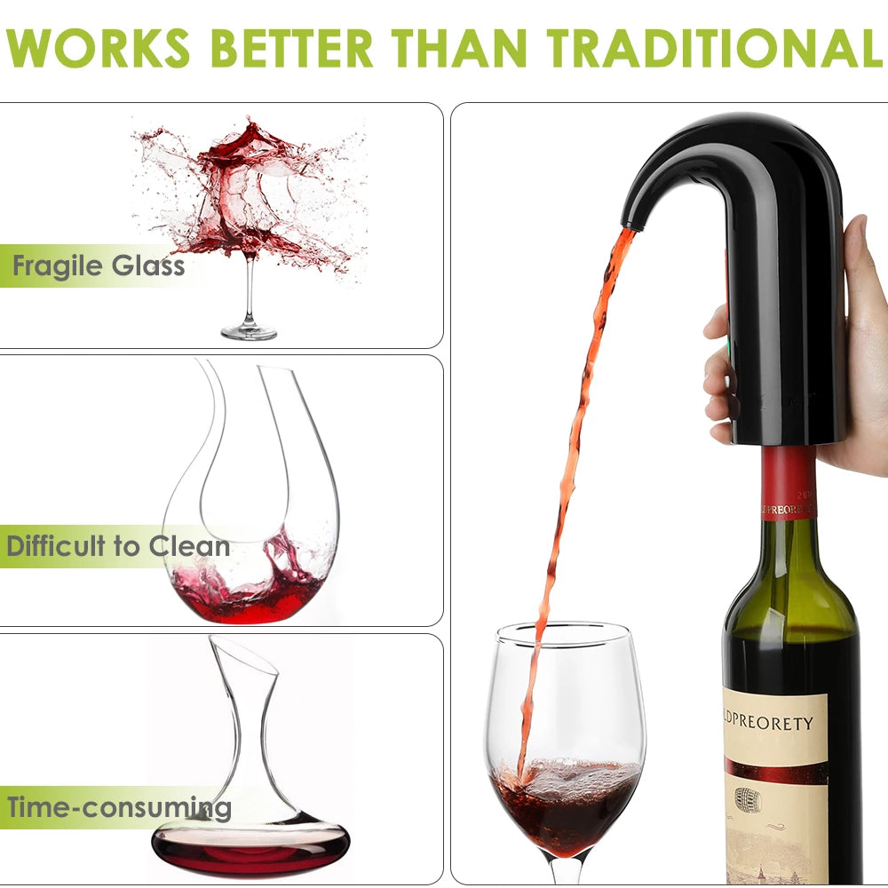 Wine Pump Portable Electric Wine Pourer Smart Wine Decanter Automatic Red Wine Pourer