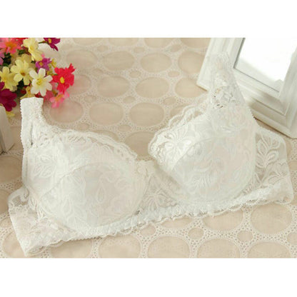 Thin, Breathable And Comfortable Lace Gather Bra Adjustable Bra