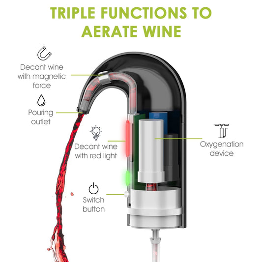 Wine Pump Portable Electric Wine Pourer Smart Wine Decanter Automatic Red Wine Pourer