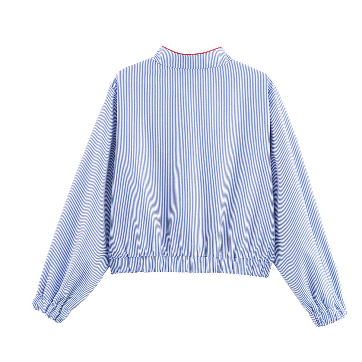 Versatile Heart Applied Zippered Pocket Jacket Coat