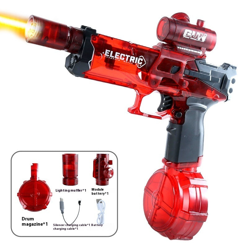 New Ice Mouse Ice Explosion Electric Water Gun Children's High-speed Continuous Hair Linkage Reloading Large Capacity Water Pistols Toy