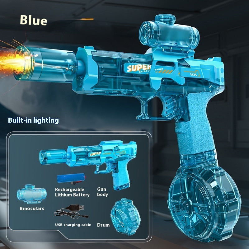 New Ice Mouse Ice Explosion Electric Water Gun Children's High-speed Continuous Hair Linkage Reloading Large Capacity Water Pistols Toy