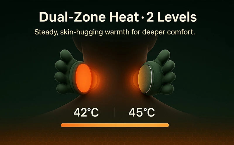 Bionic Neck Shoulder Massager N7 Kneading Massager Shawl 3-Level Modes Neck Cervical Waist Leg Body Muscles Massage Pillow