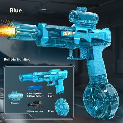 New Ice Mouse Ice Explosion Electric Water Gun Children's High-speed Continuous Hair Linkage Reloading Large Capacity Water Pistols Toy