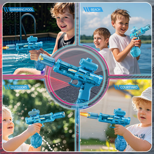New Ice Mouse Ice Explosion Electric Water Gun Children's High-speed Continuous Hair Linkage Reloading Large Capacity Water Pistols Toy