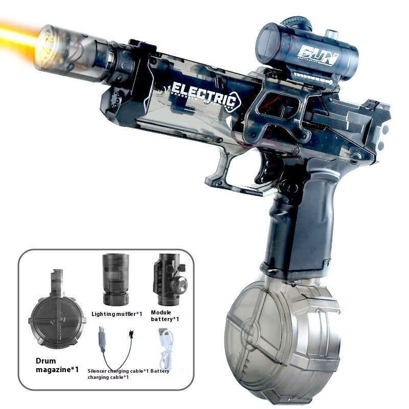 New Ice Mouse Ice Explosion Electric Water Gun Children's High-speed Continuous Hair Linkage Reloading Large Capacity Water Pistols Toy