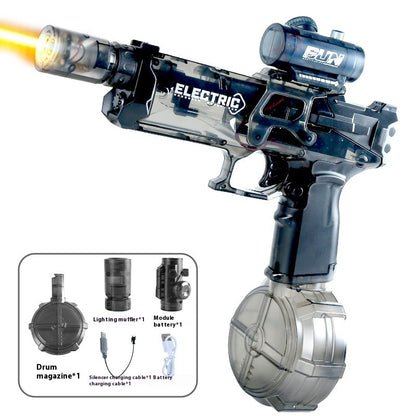 New Ice Mouse Ice Explosion Electric Water Gun Children's High-speed Continuous Hair Linkage Reloading Large Capacity Water Pistols Toy