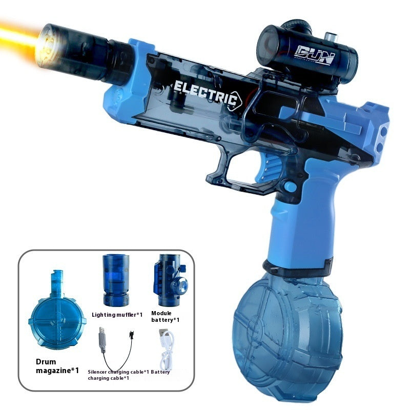 New Ice Mouse Ice Explosion Electric Water Gun Children's High-speed Continuous Hair Linkage Reloading Large Capacity Water Pistols Toy